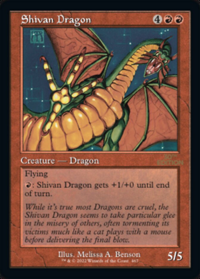 Shivan Dragon (Retro) [30th Anniversary Edition]