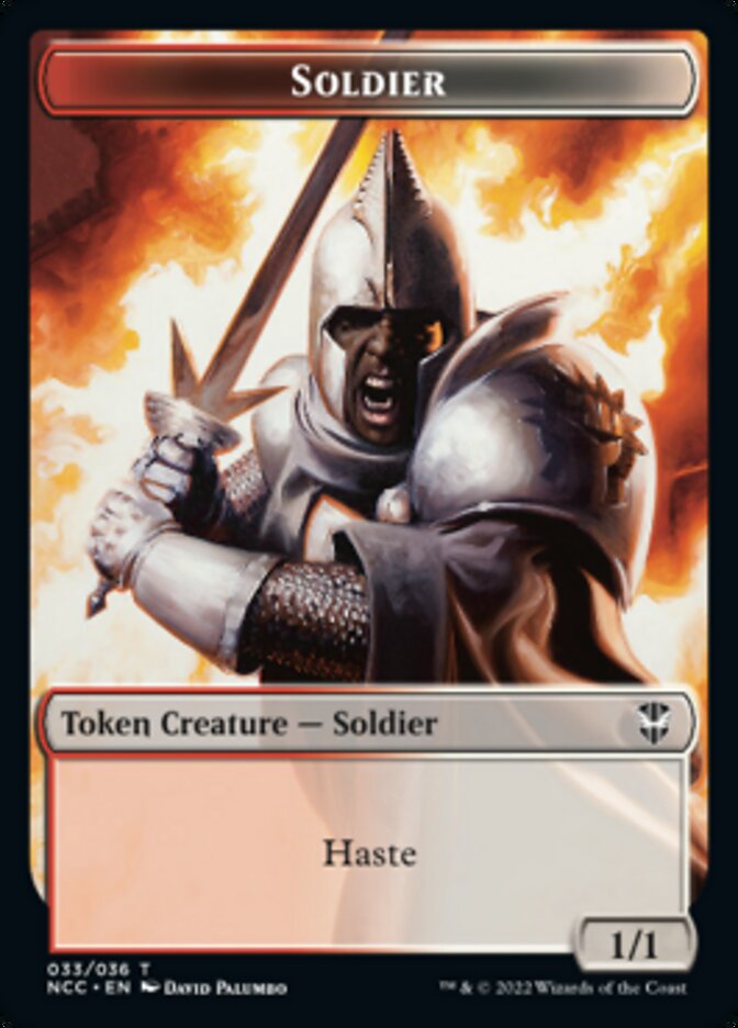 Soldier (33) // Devil Double-sided Token [Streets of New Capenna Commander Tokens]