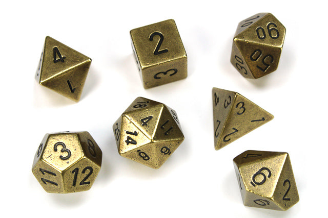 Chessex Polyhedral: Solid Metal (7)