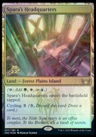 Spara's Headquarters [Streets of New Capenna Prerelease Promos]