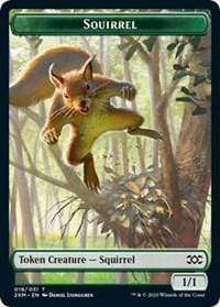 Squirrel // Thopter (026) Double-sided Token [Double Masters Tokens]