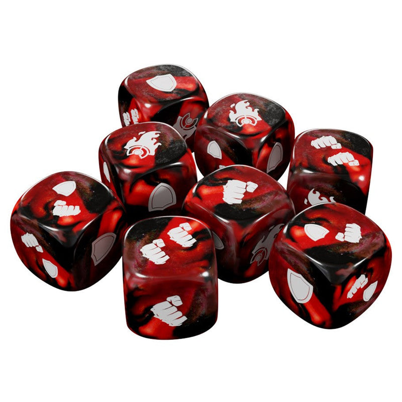 Street Fighter: The Miniatures Game - Red Battle Dice