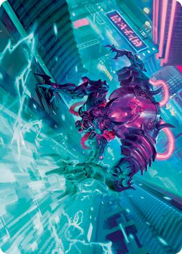 Surgehacker Mech Art Card [Kamigawa: Neon Dynasty Art Series]