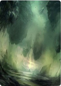 Swamp 1 Art Card [Zendikar Rising Art Series]
