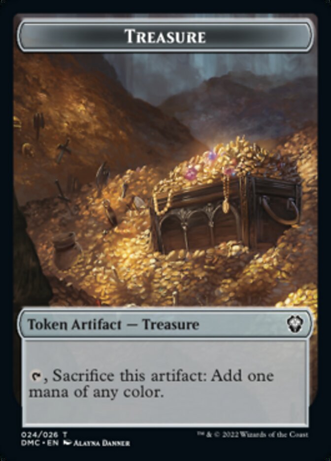 Treasure Token [Dominaria United Commander Tokens]