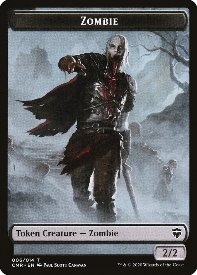 Treasure // Zombie Token [Commander Legends Tokens]