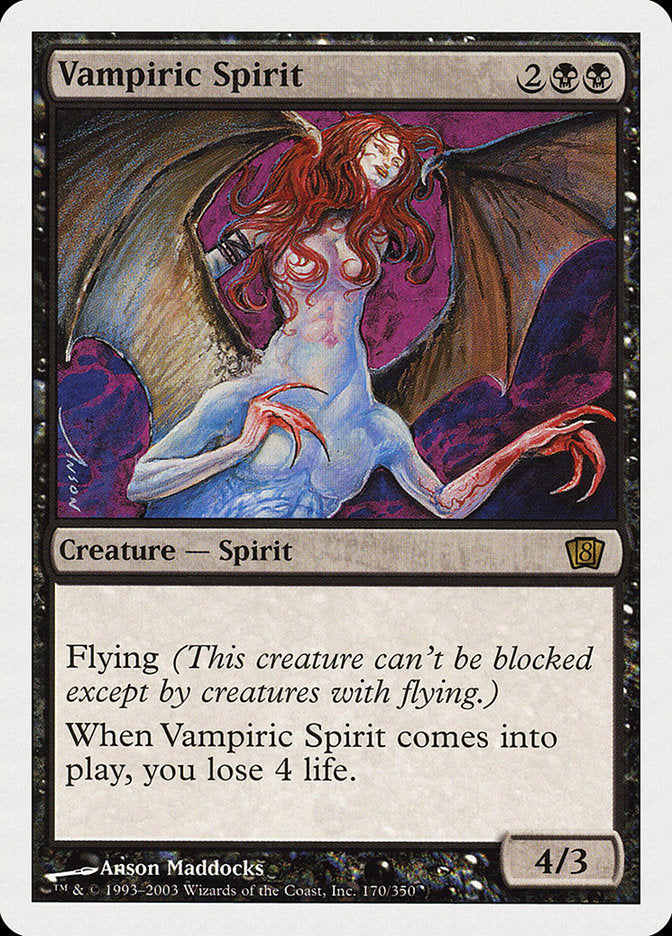Vampiric Spirit (8th Edition) [Oversize Cards]