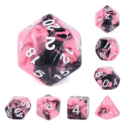 Watermelon Cream RPG Dice Set