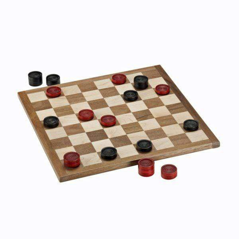 Wooden 12" Checkers Set