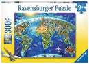 World Landmarks Map Puzzle