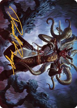 Zevlor, Elturel Exile Art Card (42) (Gold-Stamped Signature) [Commander Legends: Battle for Baldur's Gate Art Series]