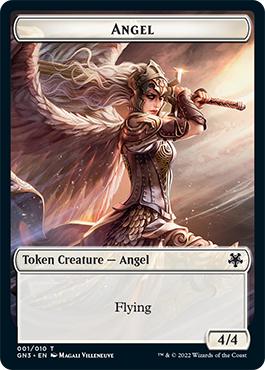 Zombie // Angel Double-Sided Token [Game Night: Free-for-All Tokens]