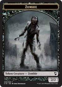 Zombie // Angel Double-sided Token [Commander 2018 Tokens]