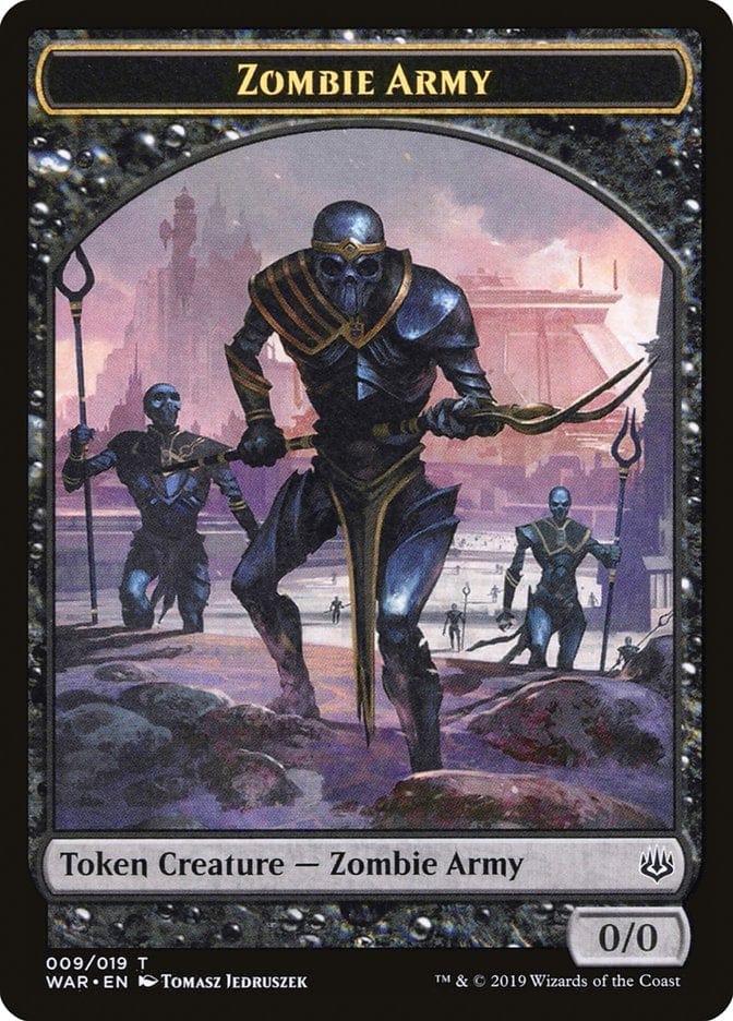 Zombie Army (009/019) [War of the Spark Tokens]