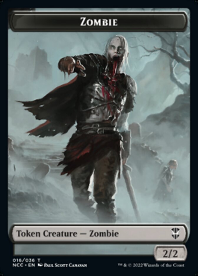 Zombie // Drake Double-sided Token [Streets of New Capenna Commander Tokens]