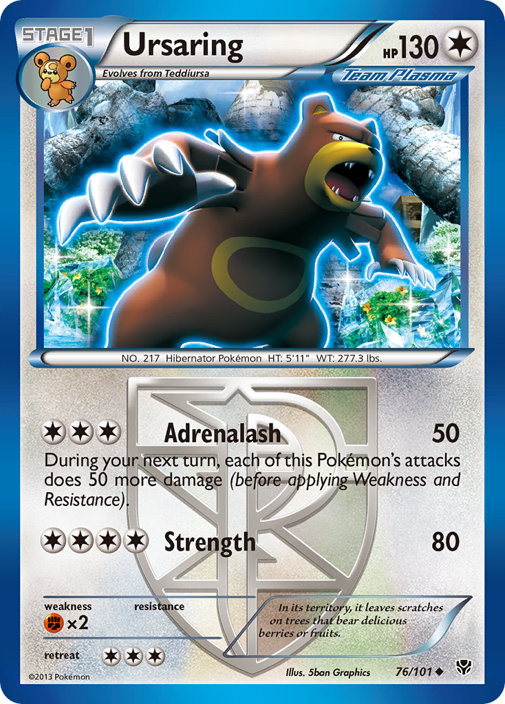 Ursaring (76/101) [Black & White: Plasma Blast]