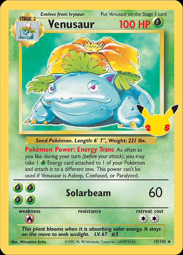 Graded: Venusaur (15/102) [Celebrations: 25th Anniversary - Classic Co Graded: Venusaur (15/102) [Celebrations: 25th Anniversary - Classic Co