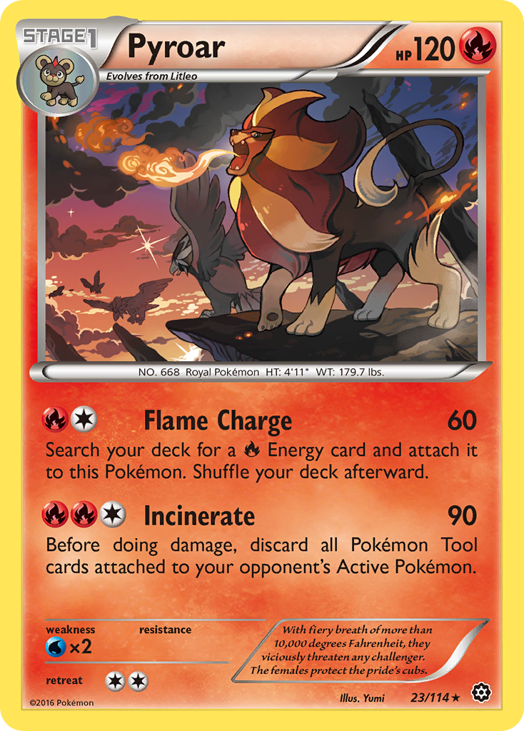 Pyroar (23/114) [XY: Steam Siege]