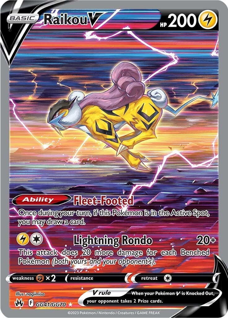 Graded: Raikou V (GG41/GG70) [Sword & Shield: Crown Zenith]