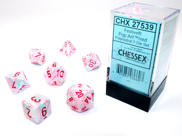 Chessex Polyhedrals: Festive
